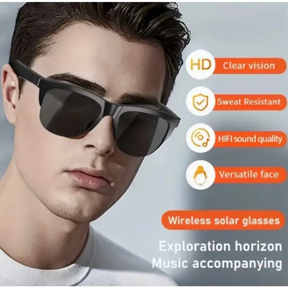 NWB Smart Glasses Microphone, Headphones, AI Translation, Touch